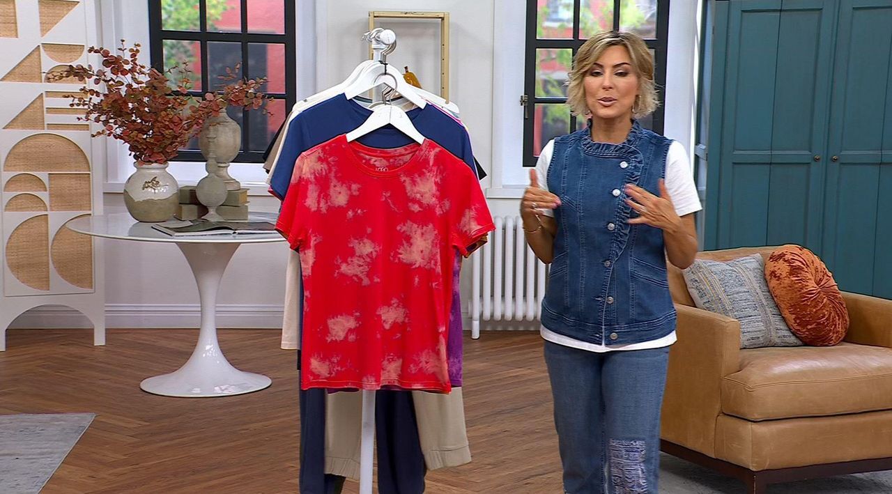 ス❣️logo knit tops ivory LOGO Principles by Lori Goldstein 2-Pack Knit Tops on QVC