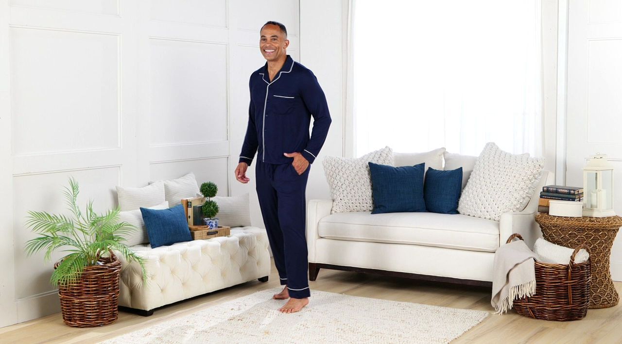 BumbleBella by Jill Martin Dreamy Jersey Men's Classic Pajama Set