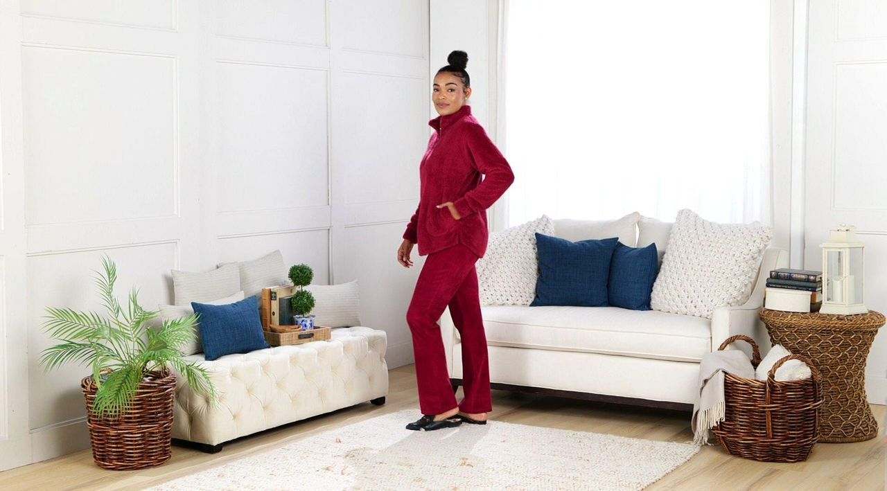 Quacker Factory Cozy Season Sherpa Fleece Half-Zip Top - QVC.com