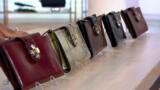 Patricia Nash Leather Marene Floret Twist Lock Wallet Red Patent