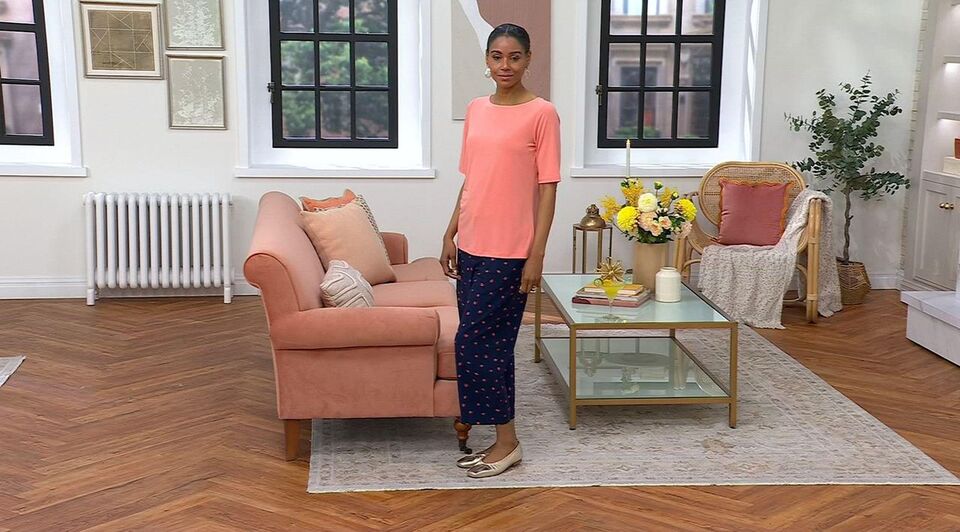 Susan Graver Essentials Liquid Knit Bateau Neck Top - QVC.com