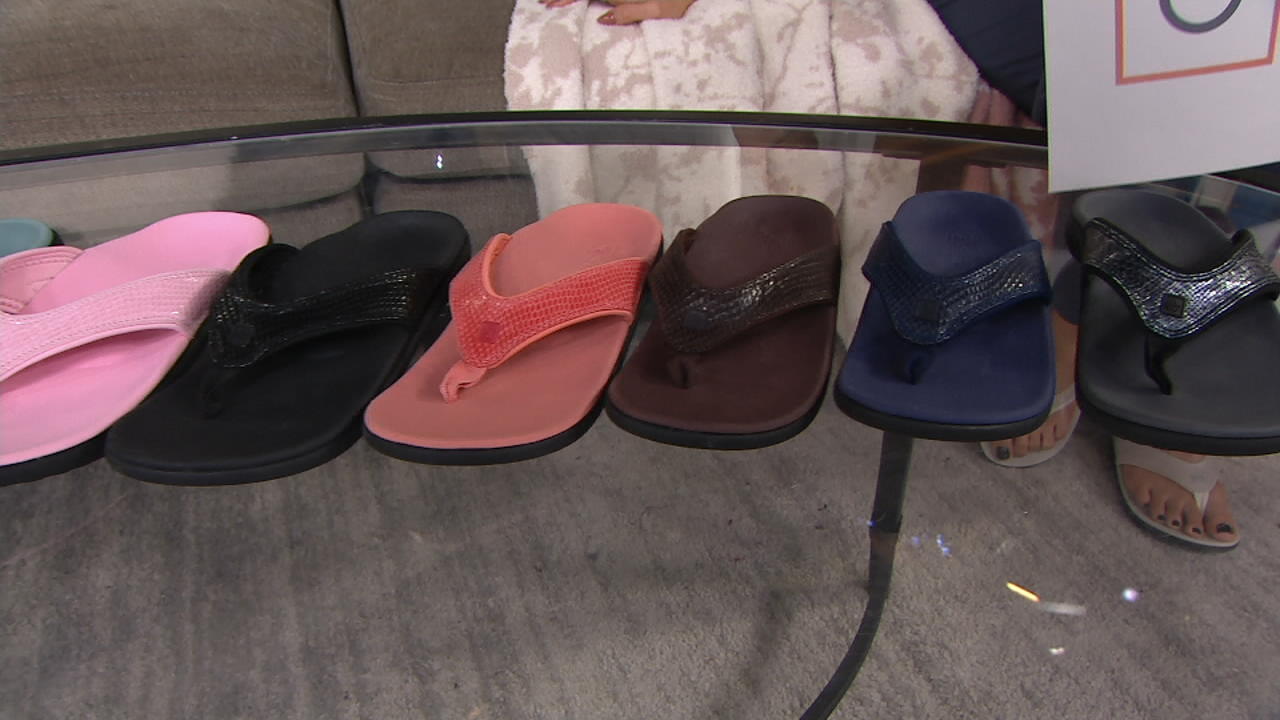 Spenco flip hot sale flops qvc