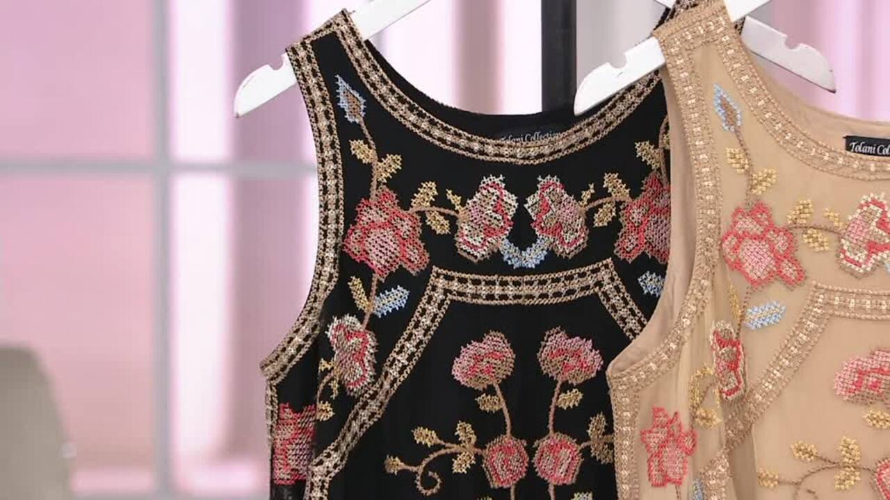 pink ombre sequin dress