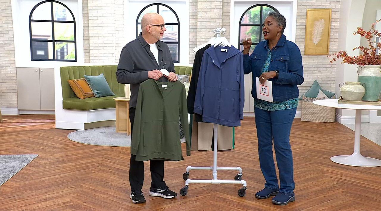 Denim & Co. Active Regular Brushed Back French Terry Tunic Jacket