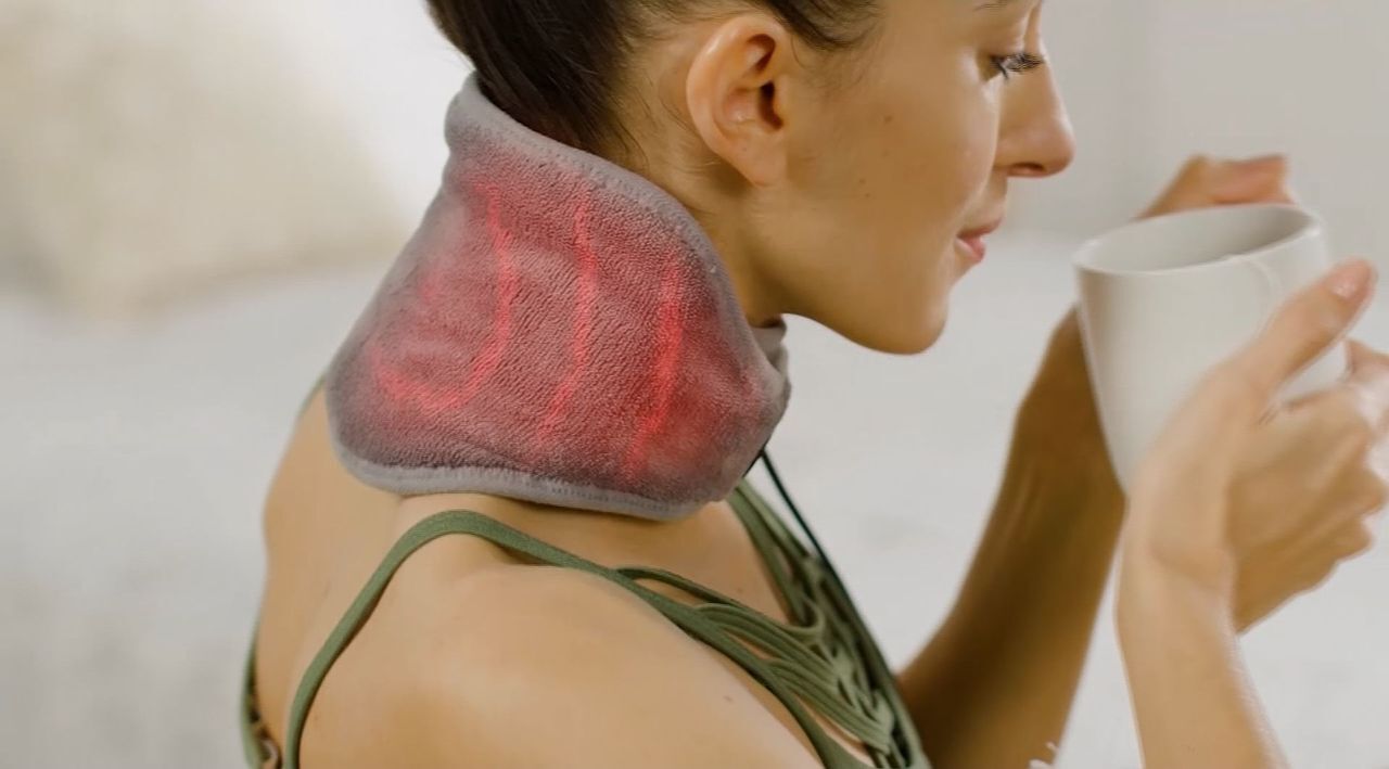 Sharper Image Neck And Back Heat Electric Massage Body Wrap : Target