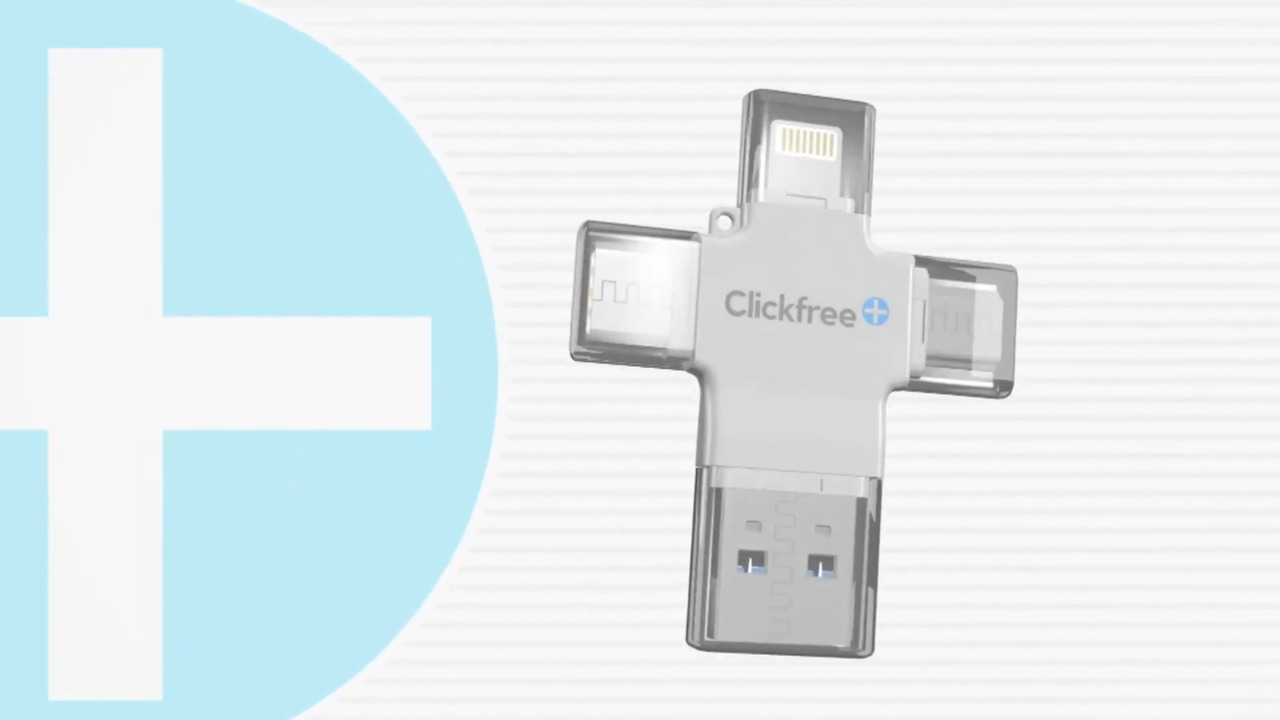  Clickfree™ 128GB USB Photo and Video Saver for Phone
