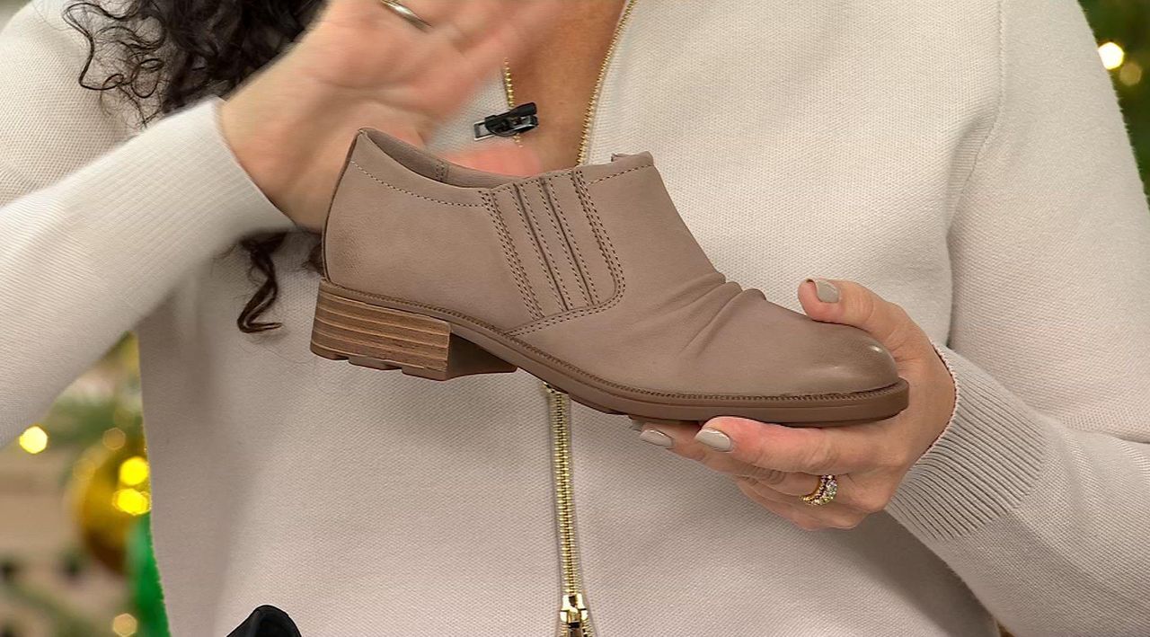 Clarks Collection Leather Slip-Ons- Adalynn Ezra - QVC.com