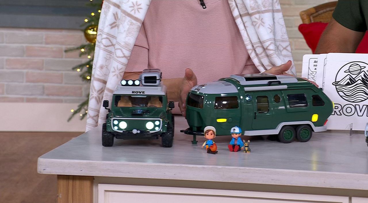 ROVE Vehicle Playset with Camper Figurine Toys - QVC.com