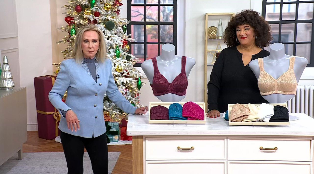 Breezies Wild Rose Lace Seamless Support Bra - QVC.com