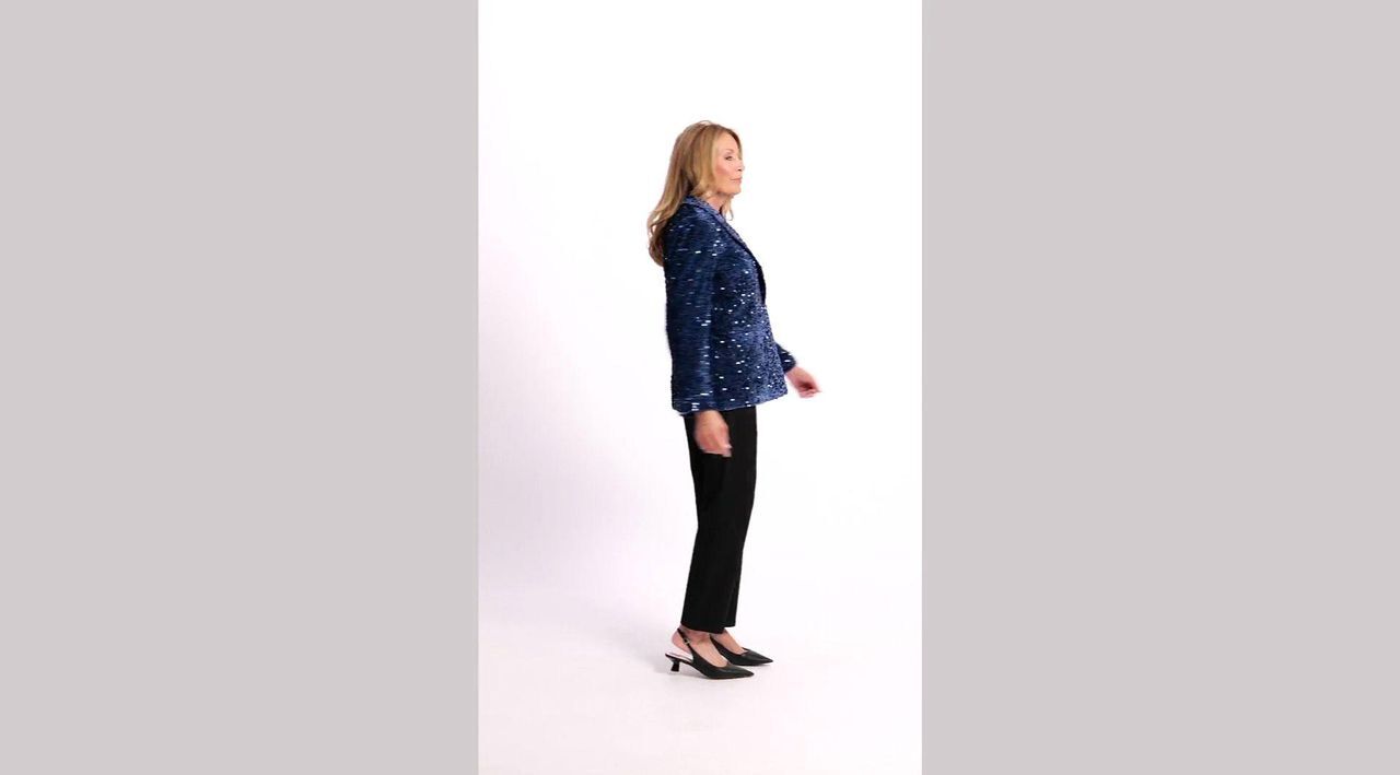 nicole by Nicole Miller Sequin Velvet Blazer - Main Image