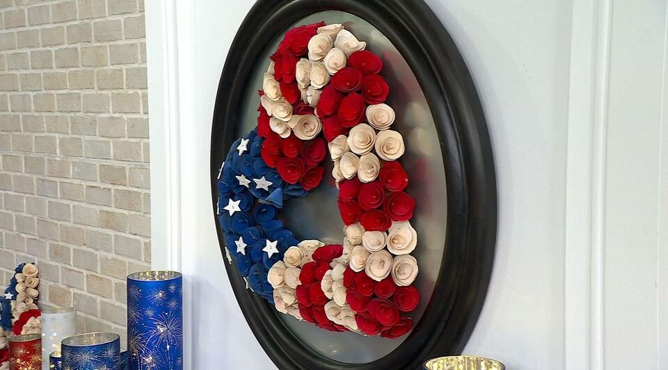 Patriotic Wood Curl Heart by Valerie - QVC.com
