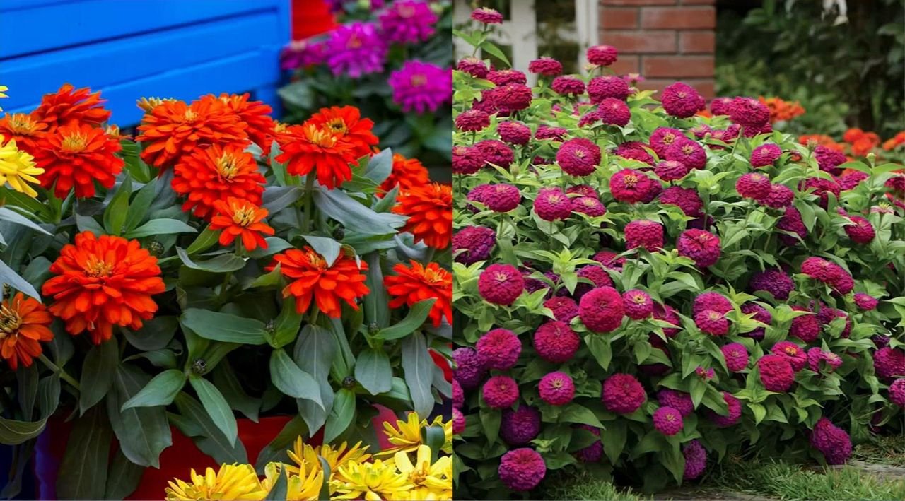 Girl Next Door 3-Piece Zinnia Elegant Mix Live Plants - QVC.com
