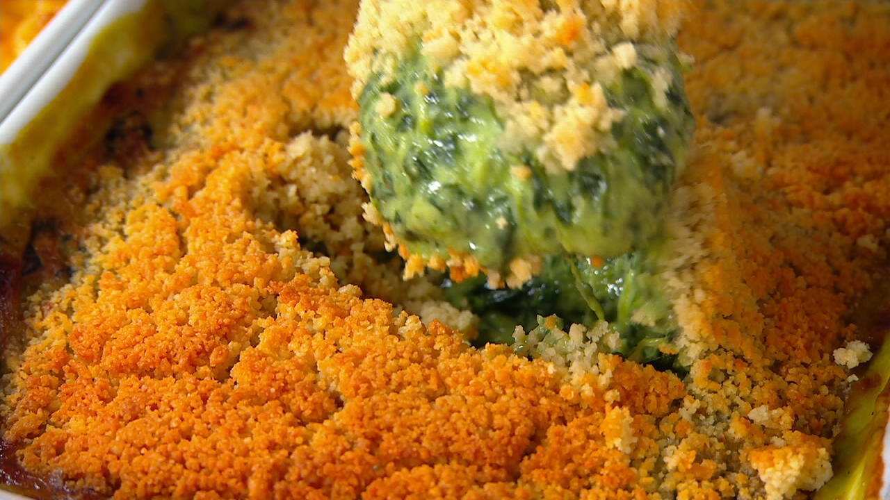 St. Clair (2) 2-lb Sides Spinach Casserole & Mac & Cheese - QVC.com