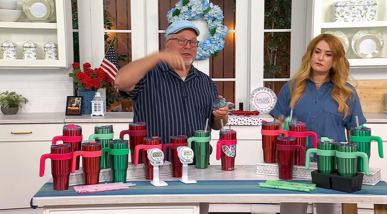 Primula Set of (3) 30oz Tumblers with Straws - QVC.com