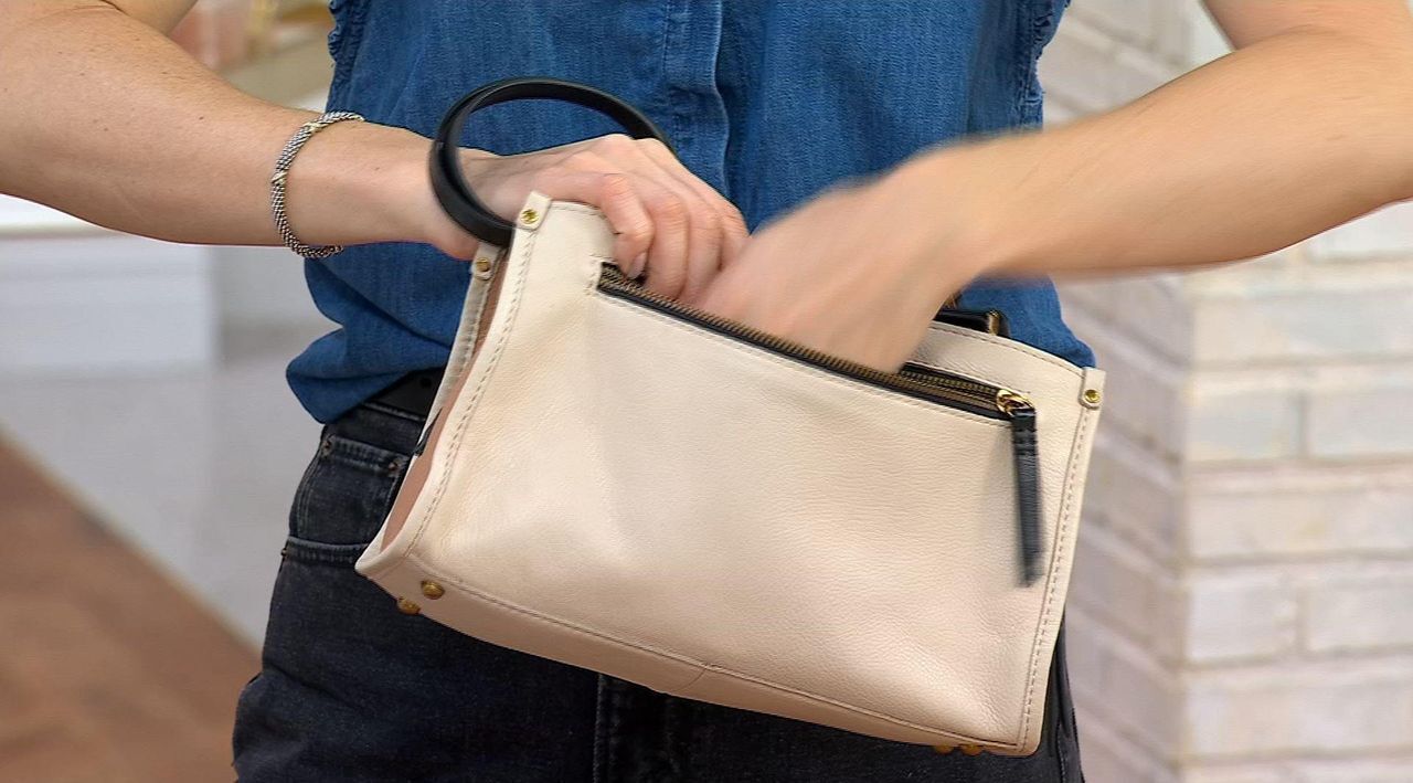 American Leather Co. Lenox Triple Entry Shoulder Bag