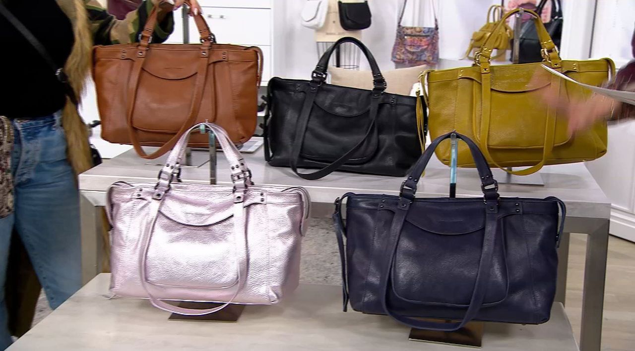 Aimee Kestenberg Bleeker Leather Tote QVC