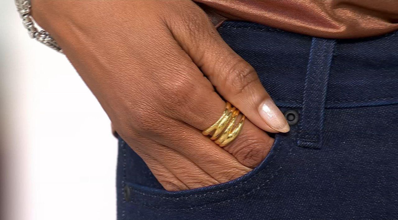 UltraFine 950 Silver Polished Multistrand Ring - QVC.com