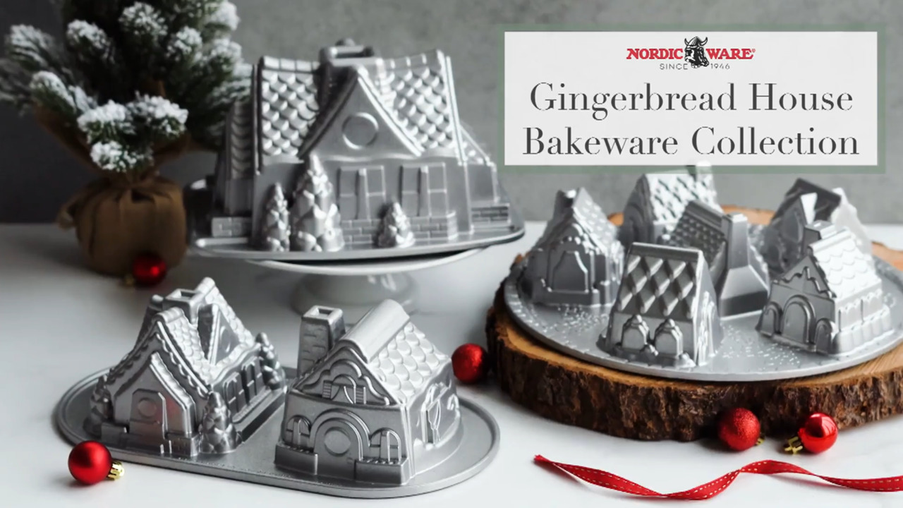 Nordic Ware Christmas Village Cake Pan Set