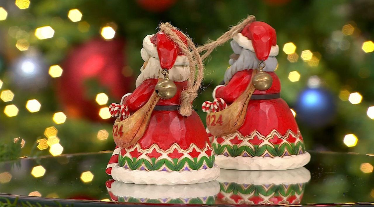 Candy Ornament ソックス　ブローチ2点 Cesar the Candy Cane Mouse Eco Ornament and Freshener
