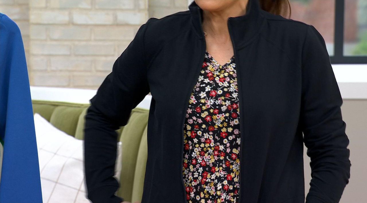 Denim & Co. Active French Terry Zip Front Jacket - QVC.com