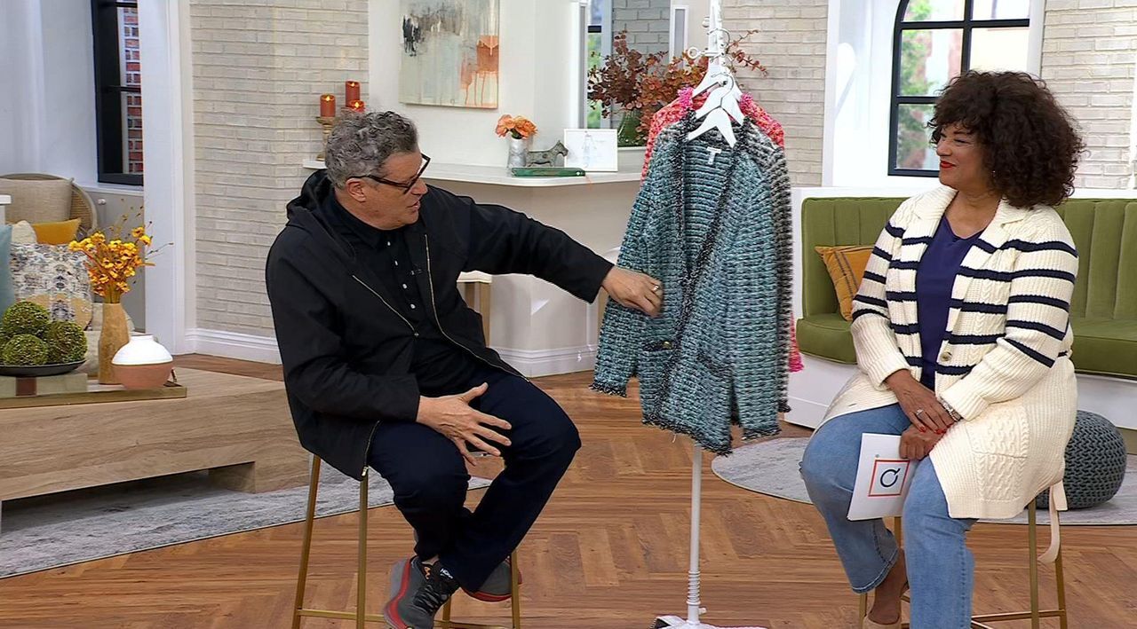 Isaac Mizrahi Live! Fringe Trim Tweed Jacket w/ Pockets - QVC.com
