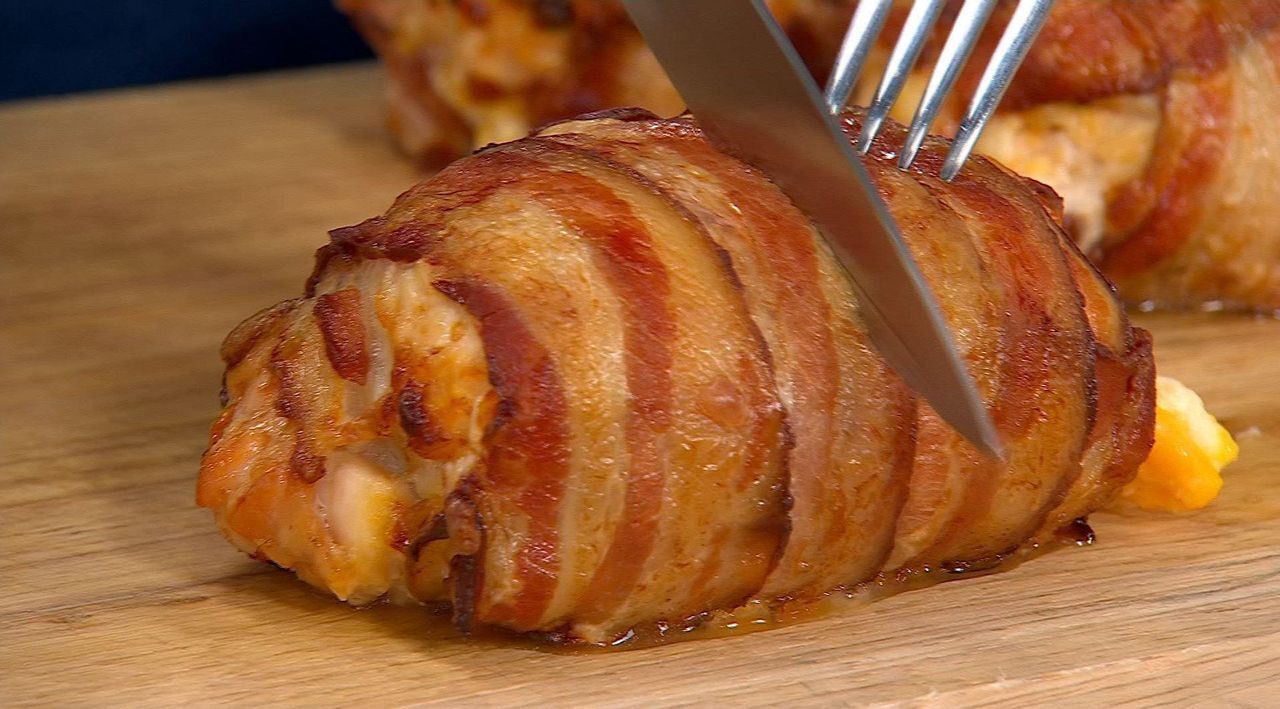Bacon Wrapped Twice Baked Potatoes Air Fryer Bacon Wrapped Stuffed
