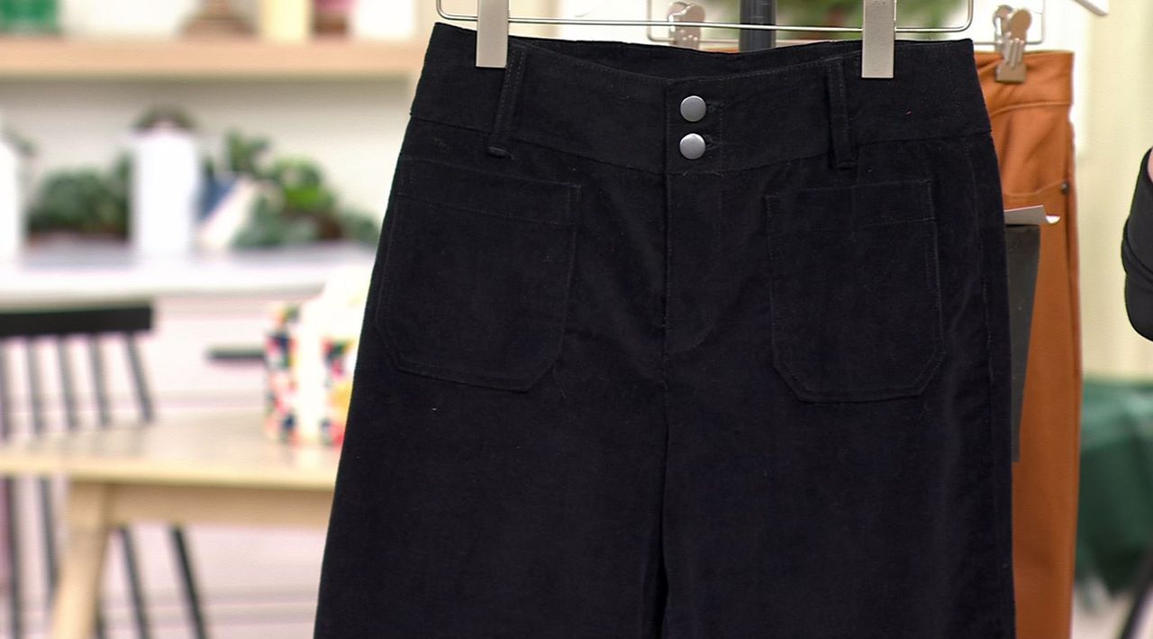 Studio Park x Amy Stran Regular Wide Leg Corduroy Pant - QVC.com