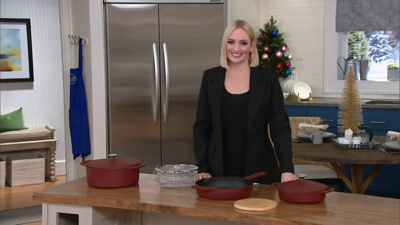 Cook's Essentials 8-Piece Cast-Iron Cookware Set - QVC.com