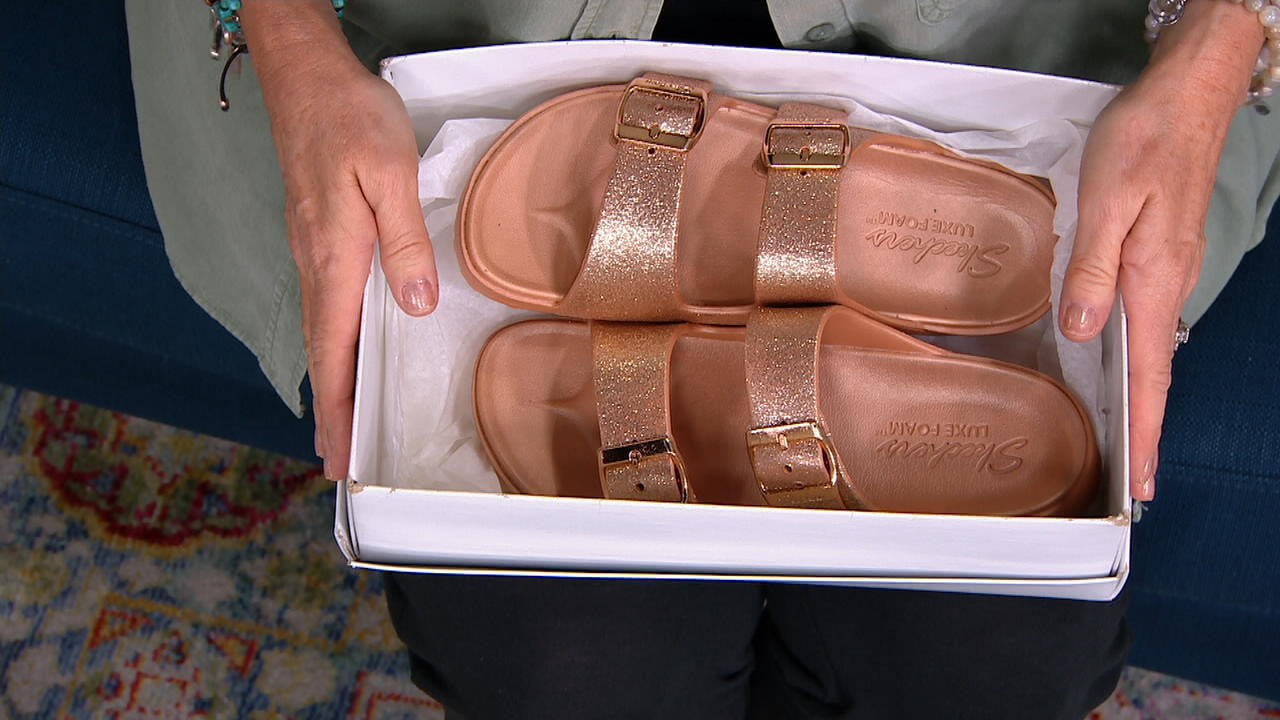 qvc skechers sliders