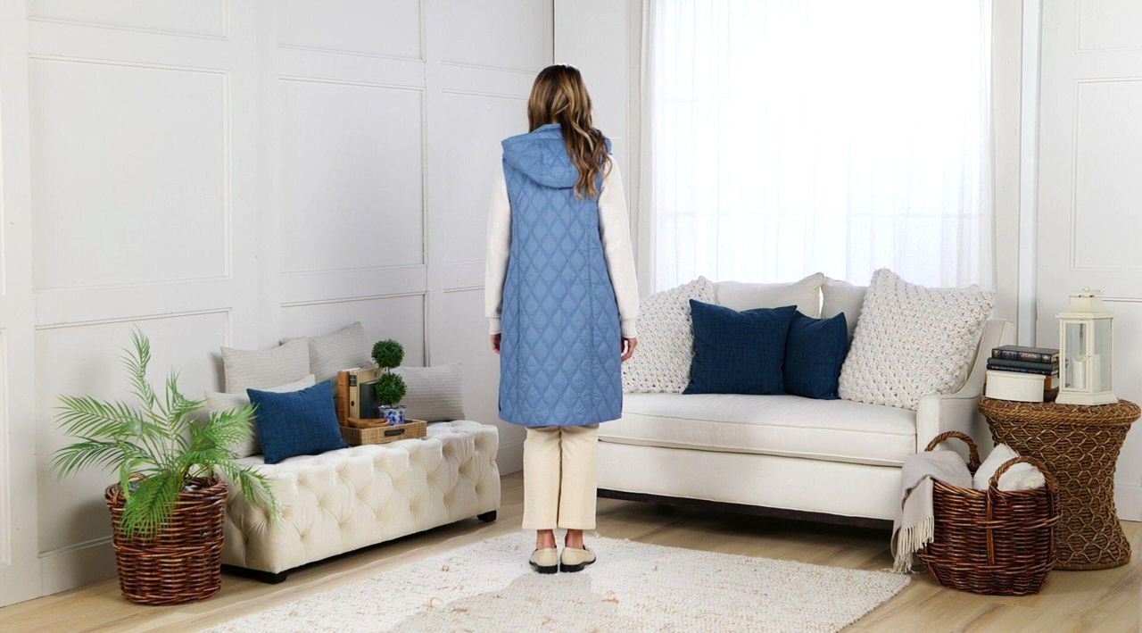 Susan Graver Weekend Water-Resistant Nylon Quilted Vest with