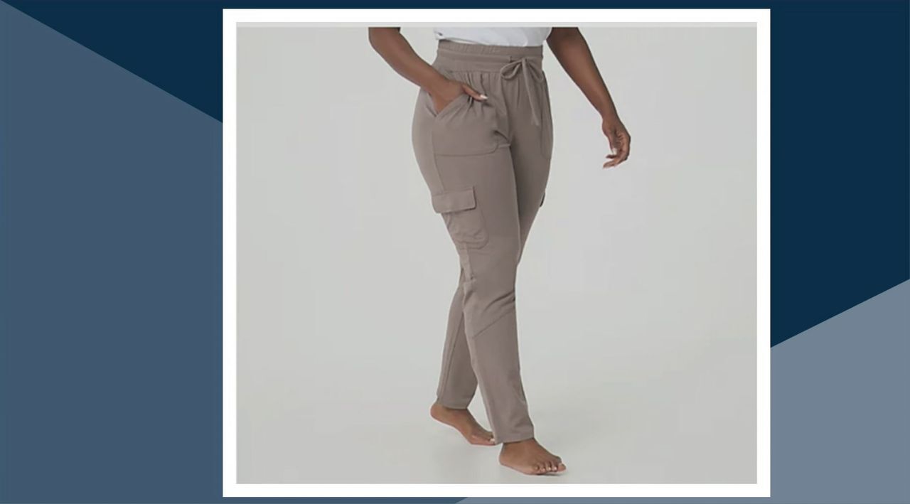 AnyBody Cozy Knit Luxe Cargo Pant QVC