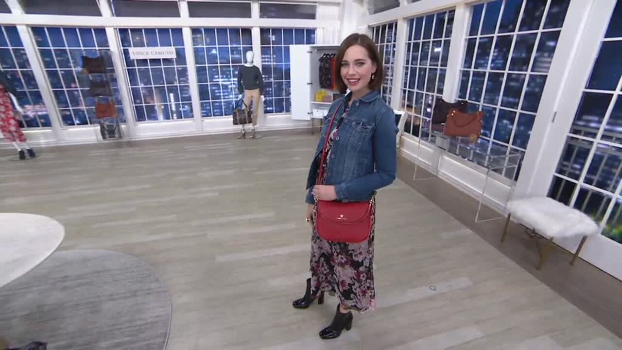 Vince Camuto x Styled Snapshots Leather Crossbody Bag - QVC.com