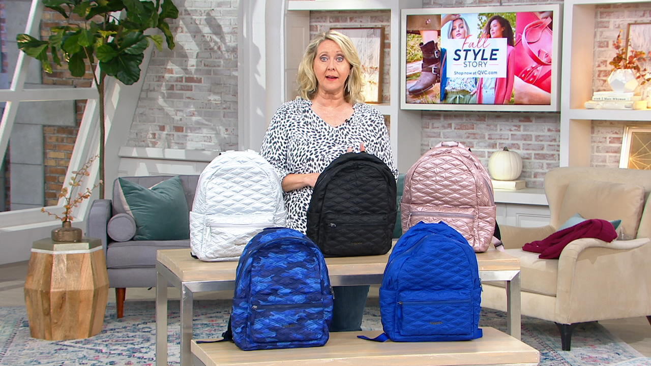 Baggallini Quilted Nylon Backpack QVC