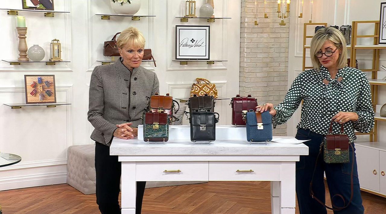 Patricia Nash Olivola Leather Top Handle Crossbody - QVC.com