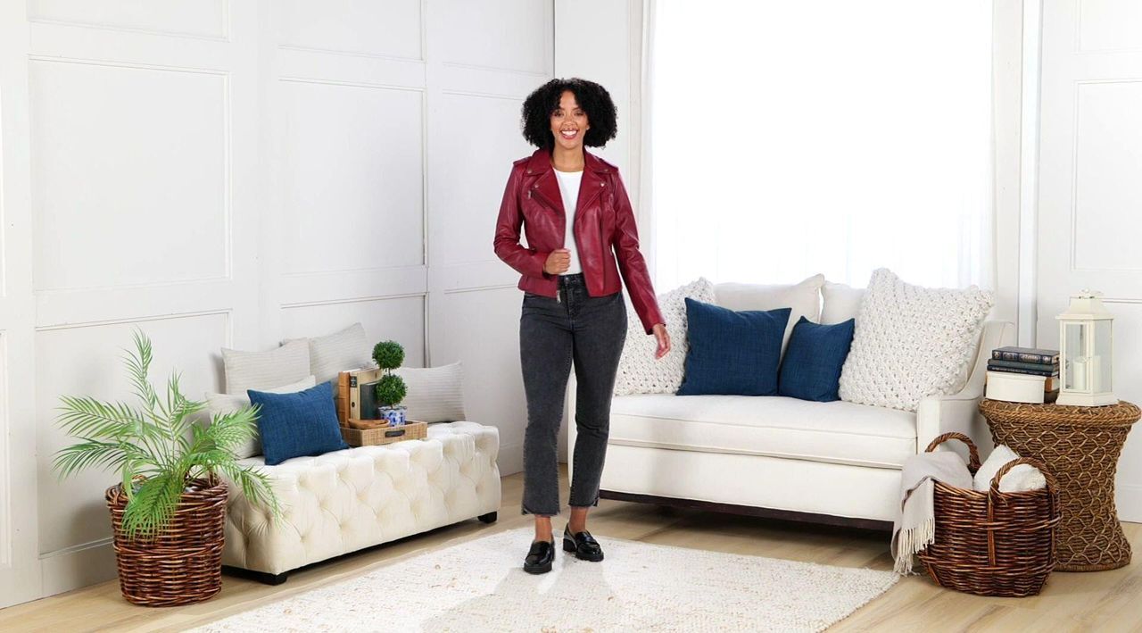 Wilson's Leather Madeline Asymmetrical Leather Jacket - QVC.com