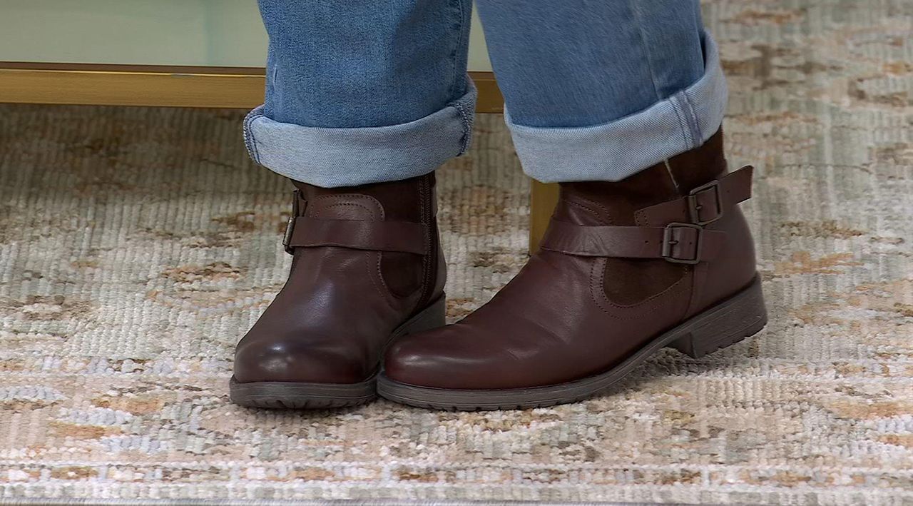 Miz Mooz Leather Cozy Lined Ankle Boots - Portage - QVC.com