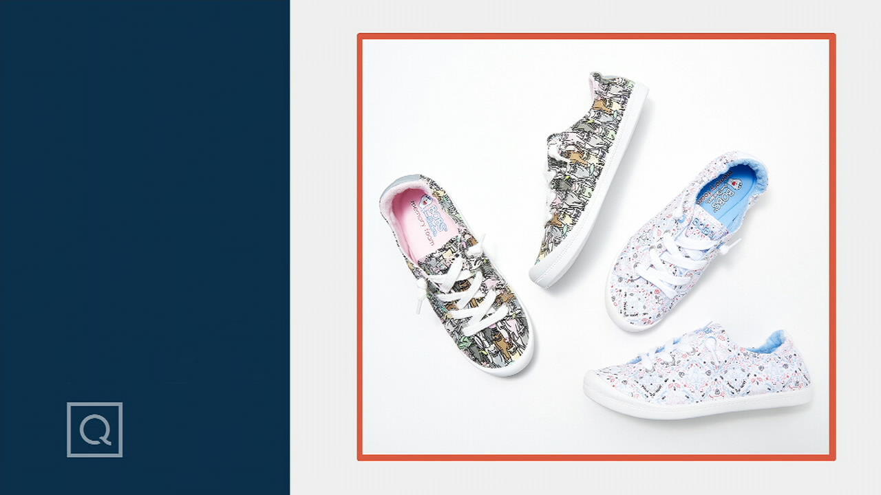 Skechers BOBS Washable Beach Bingo Slip-Ons - Garden Pawty - QVC.com