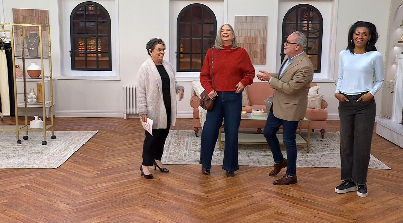 NYDJ Teresa Wide-Leg Regular Solid/Novelty Jeans - QVC.com