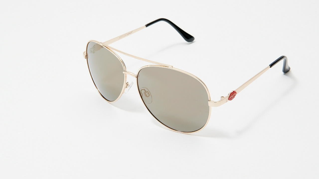 NWT Free People x Eleventh Hour Small Aviator Sunglasses in White Concorde - 23k White Gold & Clear - Prescription Eyewear  main image 4