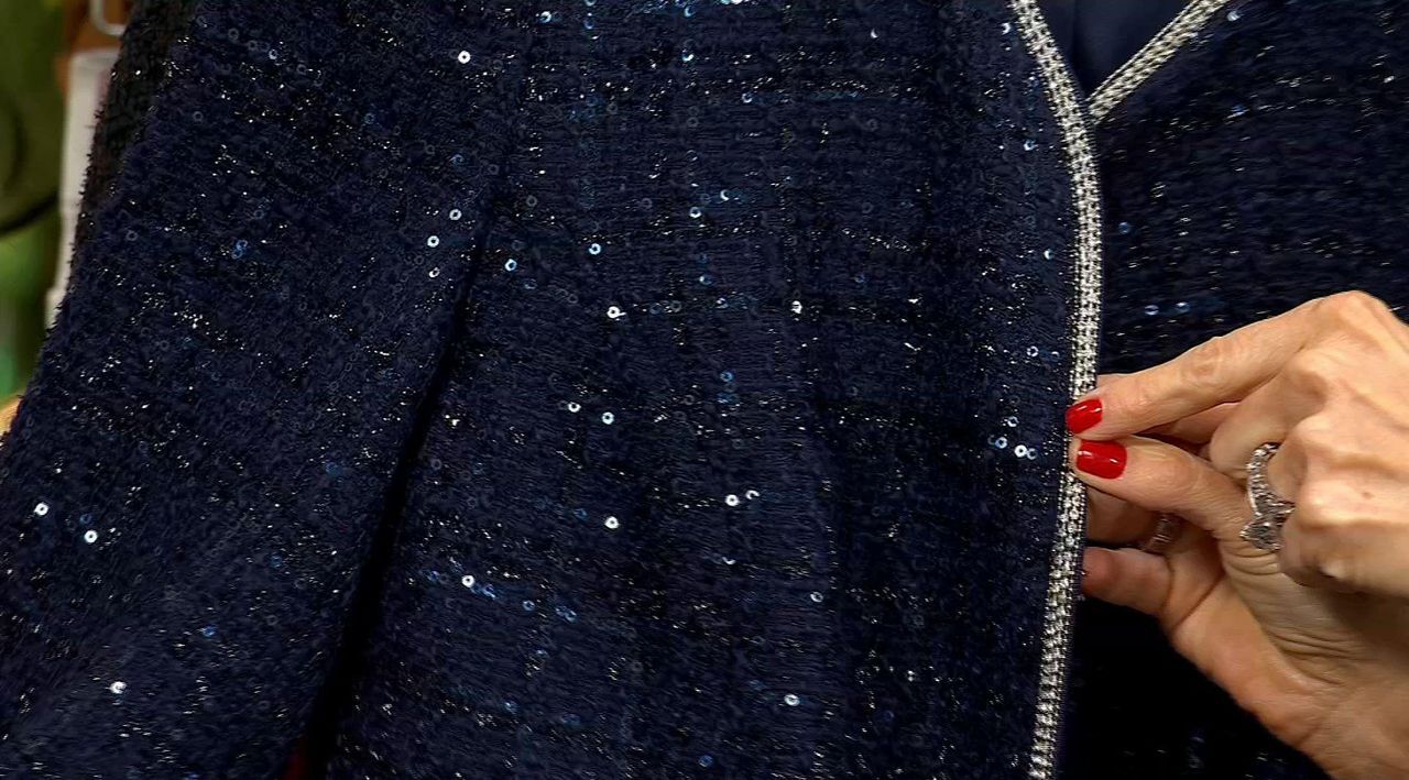 Isaac Mizrahi Live! Always Isaac Plaid Sequin Tweed Jacket - QVC.com