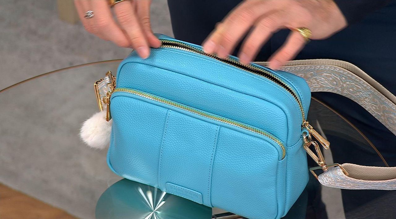 Pom Pom London Original Plus Leather Crossbody Bag w
