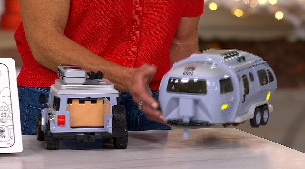 ROVE Vehicle Playset with Camper Figurine Toys - QVC.com