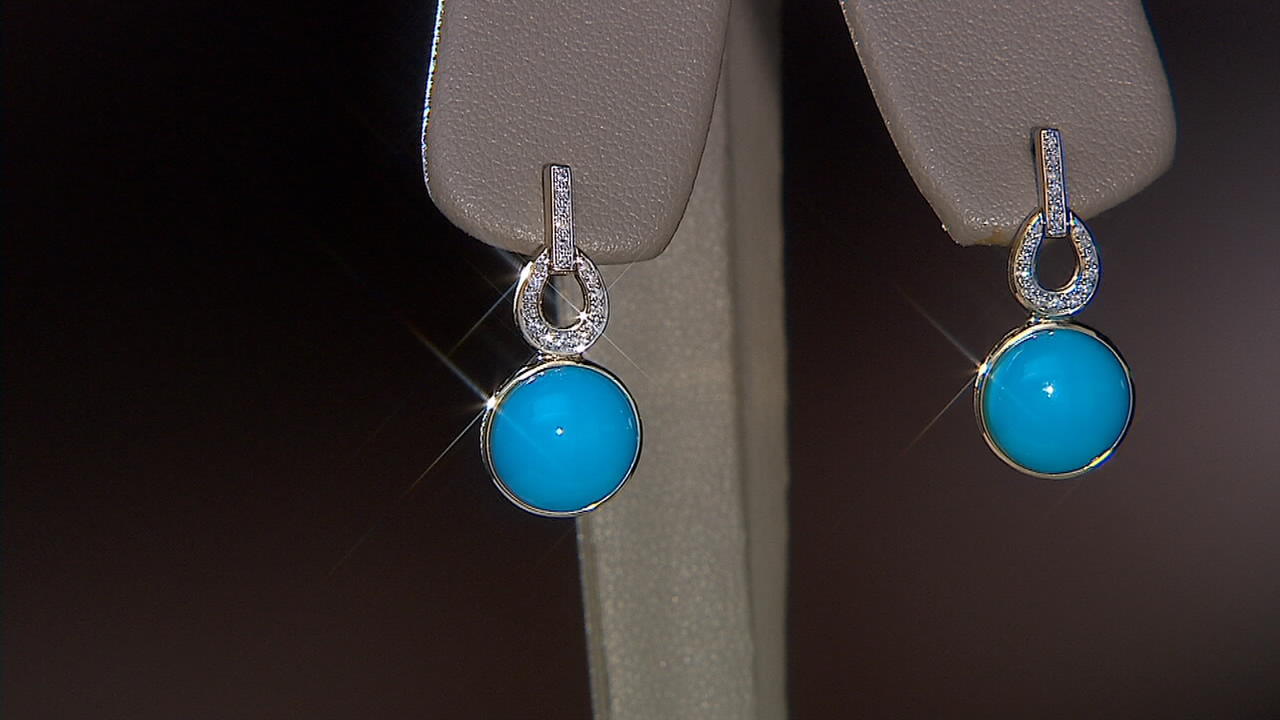 Sleeping Beauty Turquoise Stud Earrings | Made in Earth US