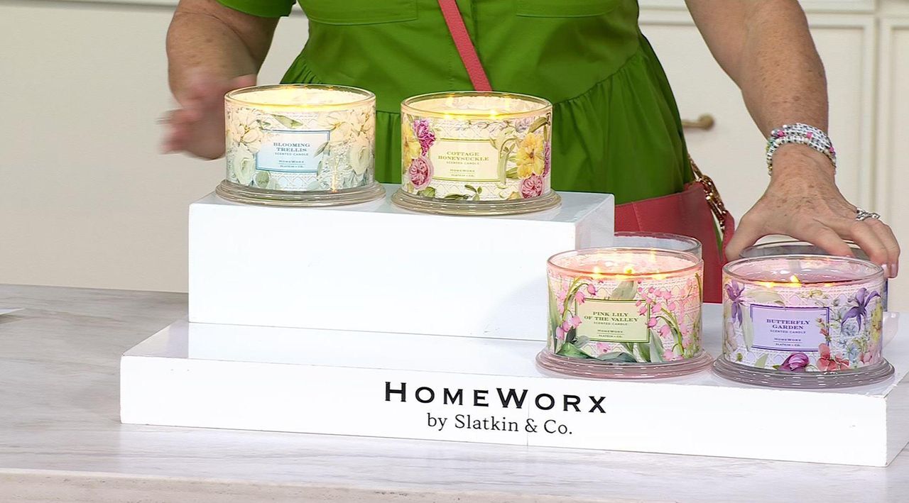 HomeWorx by Slatkin + Co. S/2 18oz Garden Butterfly Mixed Duo