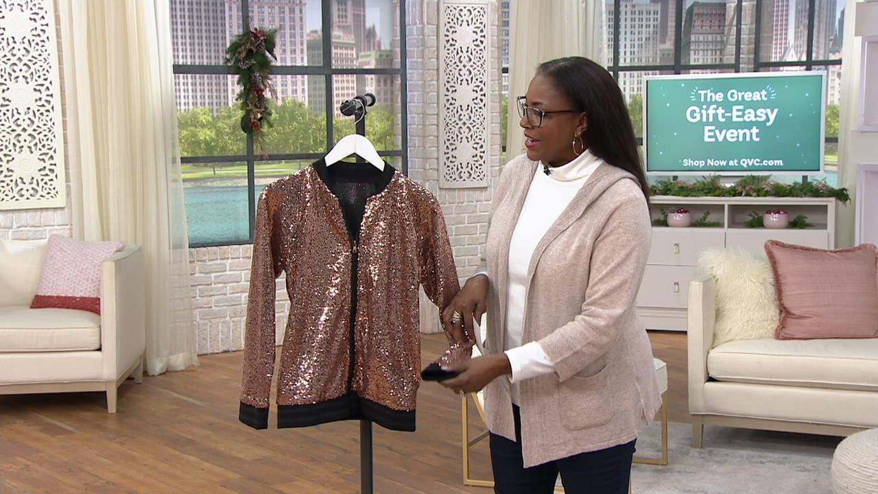 qvc sequin jacket