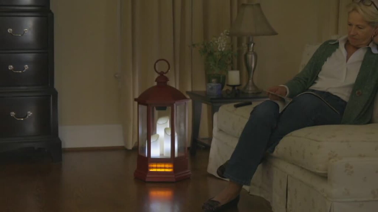 Duraflame 28 Electric Lantern with Infrared Heat and Remote 