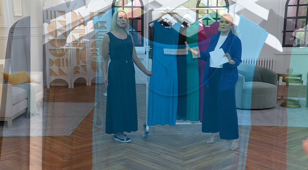 Susan Graver Liquid Knit Belted Scoop Neck Maxi Dress - QVC.com