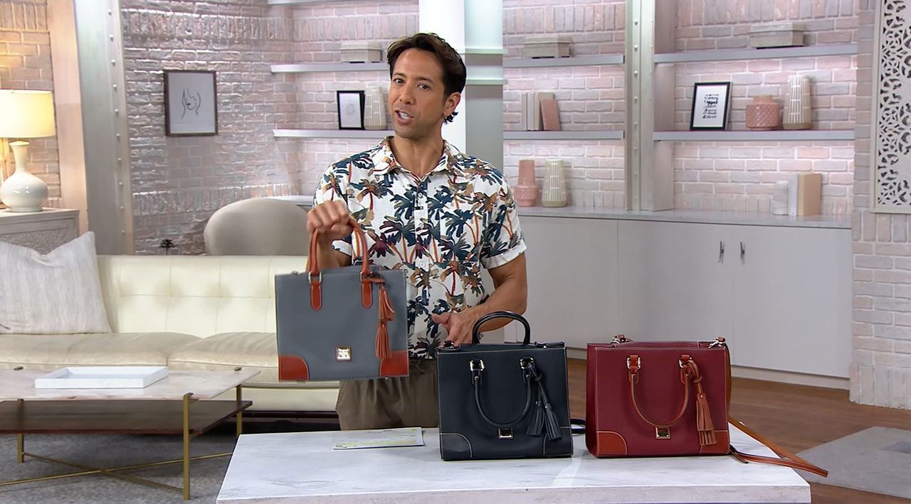 Dooney & Bourke Pebble Leather Small Tote on QVC 