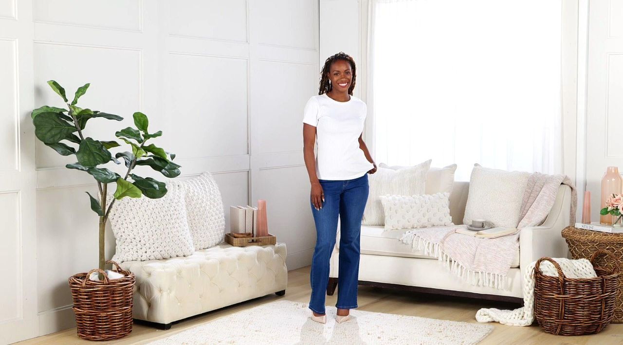 Belle by Kim Gravel Regular TripleLuxe Denim Topstitch Boot Cut