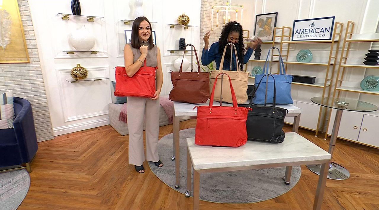 American Leather Co. Leather Miles Zip Top Tote